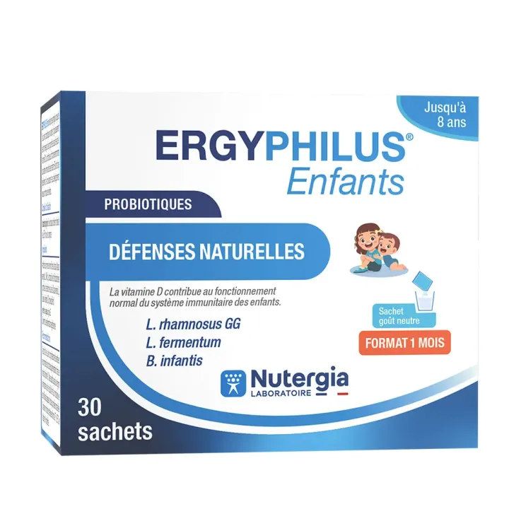 Ergyphilus enfants d&eacute;fenses naturelles Nutergia - bo&icirc;te de 30 sachets