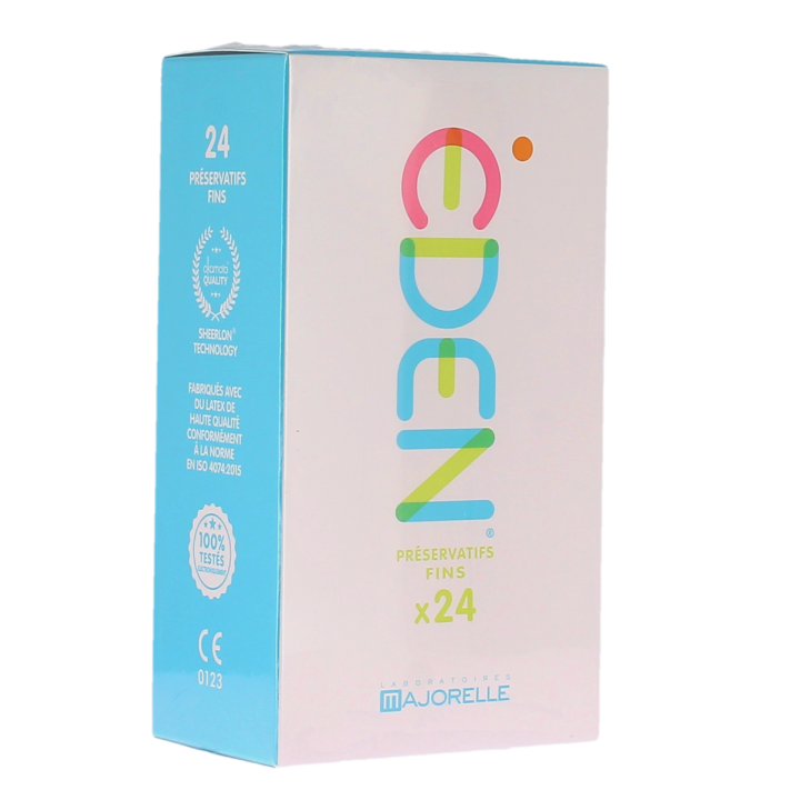 Eden pr&eacute;servatifs fins Majorelle - bo&icirc;te de 24 pr&eacute;servatifs 