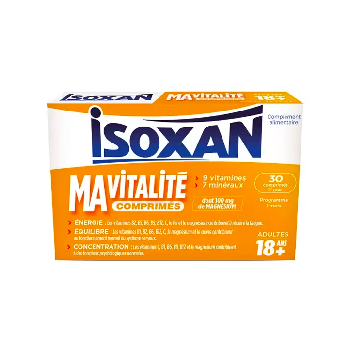 Isoxan Ma Vitalit&eacute; adulte - bo&icirc;te de 30 comprim&eacute;s