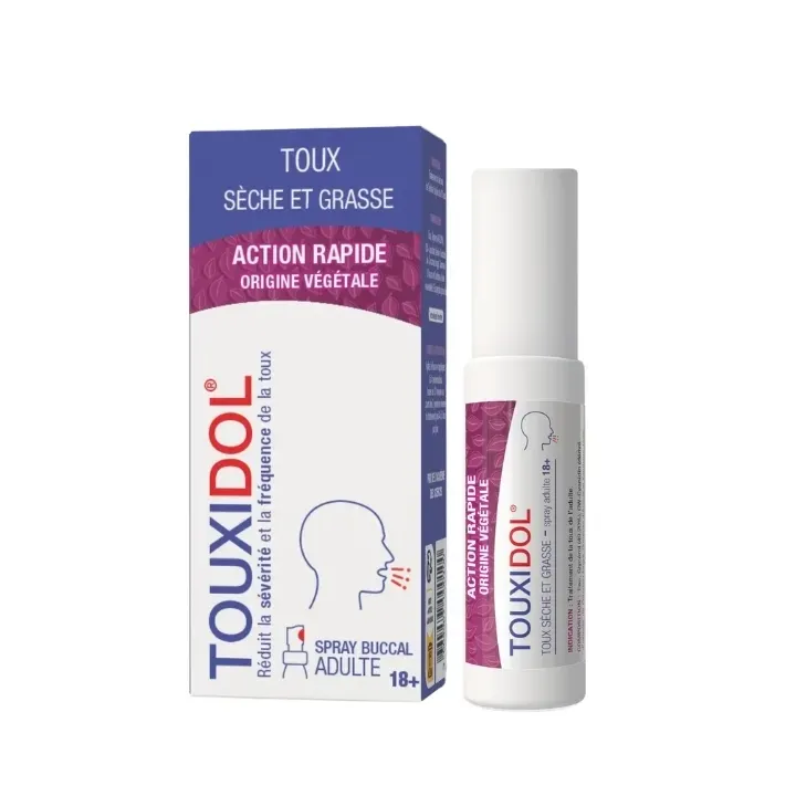 Touxidol spray toux s&egrave;che et grasse adultes PediAct - spray de 30ml
