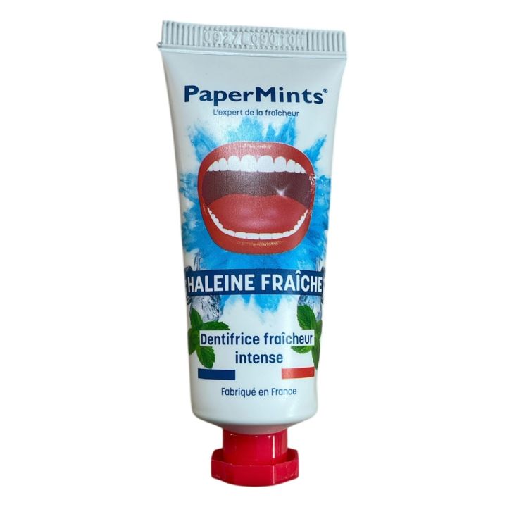 Dentifrice fra&icirc;cheur intense PaperMints - tube de 25ml