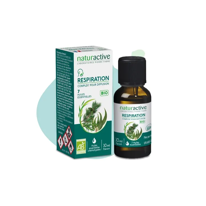 Complex' respiration pour diffusion 7 huiles essentielles Naturactive - flacon de 30ml