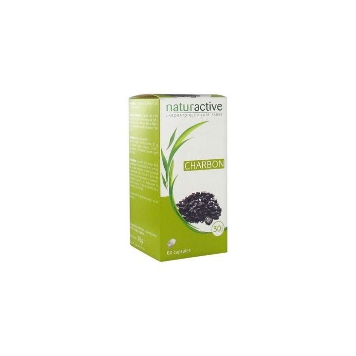 Charbon v&eacute;g&eacute;tal Naturactive - boite de 60 capsules