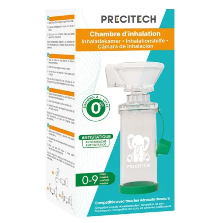 Precitech chambre d'inhalation Horizane - bo&icirc;te d'une chambre avec masque 0/9 mois