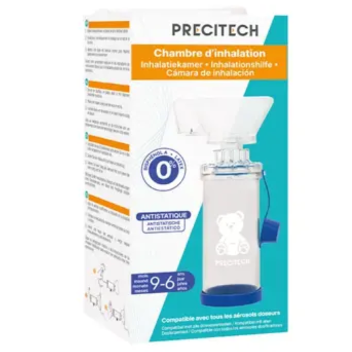 Precitech chambre d'inhalation Horizane - bo&icirc;te d'une chambre avec masque 9mois/6ans 