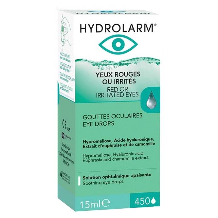 Hydrolarm yeux rouges ou irrit&eacute;s gouttes oculaires Horizane - flacon de 15ml