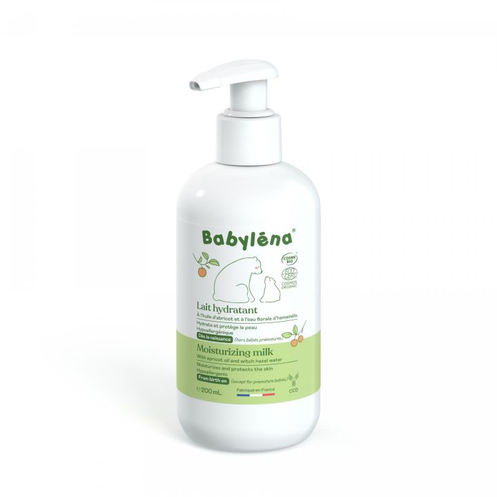 Lait hydratant bio Babyl&eacute;na - flacon-pompe de 200ml