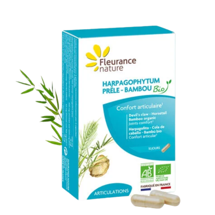 Harpagophytum pr&ecirc;le bambou bio Fleurance nature - bo&icirc;te de 40 g&eacute;lules