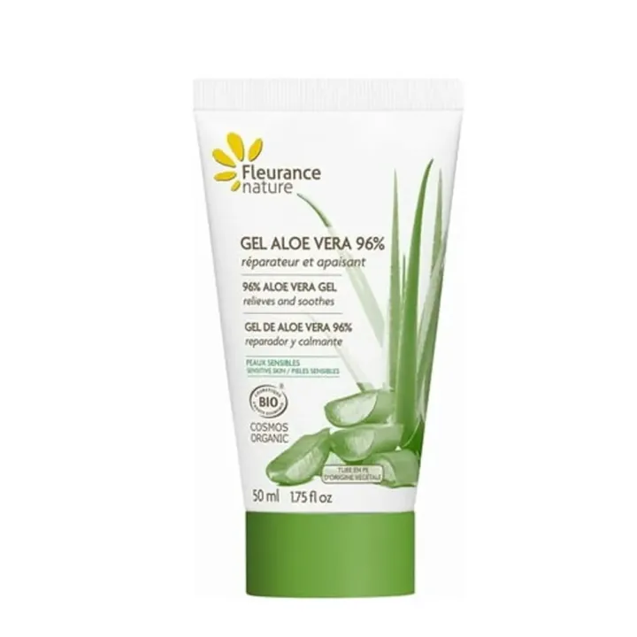 Gel aloe vera r&eacute;parateur et apaisant bio Fleurance nature - tube de 150ml