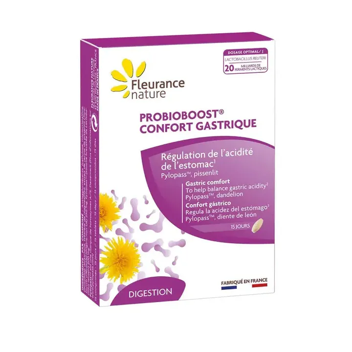 Probioboost confort gastrique Fleurance nature - bo&icirc;te de 15 comprim&eacute;s 