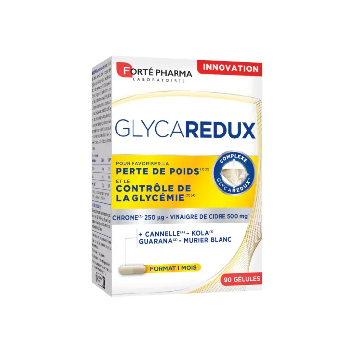 Glycaredux perte de poids Fort&eacute; Pharma - bo&icirc;te de 90 g&eacute;lules
