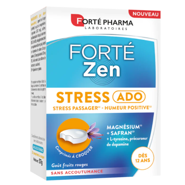 Fort&eacute; Zen stress ado Fort&eacute; Pharma - boite de 20 comprim&eacute;s 