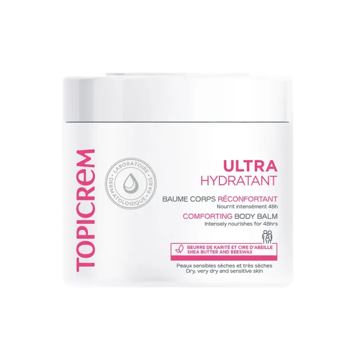 Ultra-hydratant baume corps r&eacute;confortant Topicrem - pot de 380g
