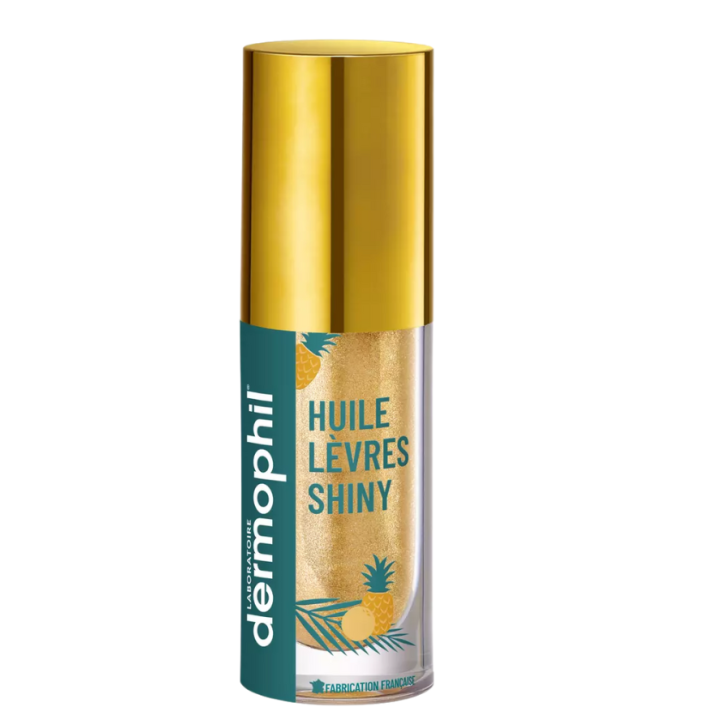 Huile l&egrave;vres shiny Dermophil indien - flacon de 5ml  