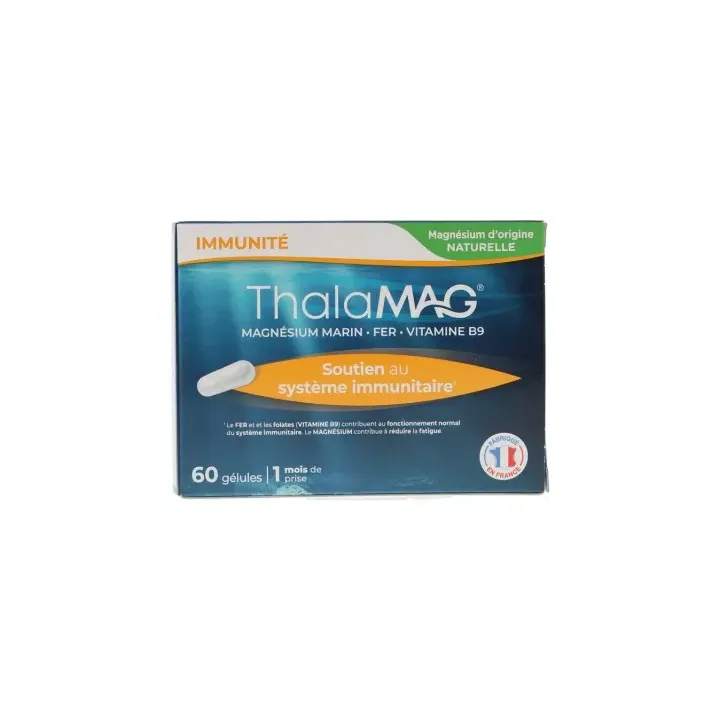 Magn&eacute;sium Marin soutien au syst&egrave;me immunitaire Thalamag - bo&icirc;te de 60 G&eacute;lules
