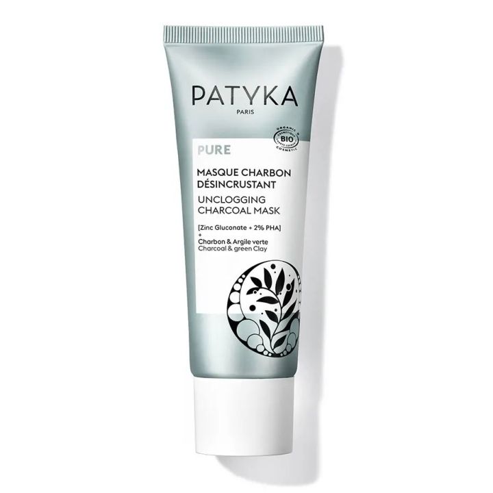Pure Masque charbon d&eacute;sincrustant Patyka - tube de 50ml