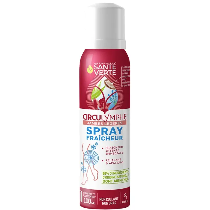 Circulymphe spray fra&icirc;cheur jambes l&eacute;g&egrave;res Sant&eacute; Verte - spray de 100ml