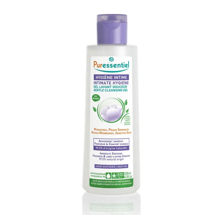 Gel lavant douceur hygi&egrave;ne intime bio Puressentiel - flacon de 200ml