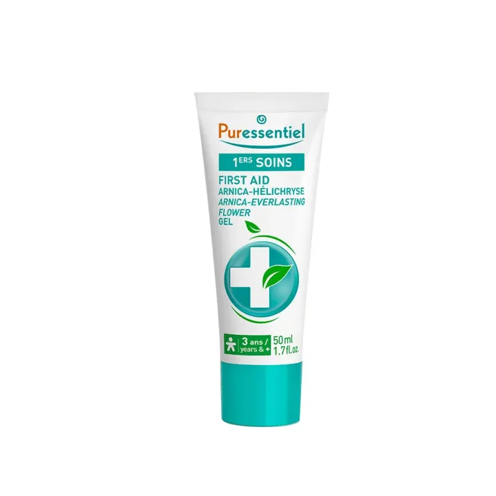 1ers soins arnica-h&eacute;lichryse gel Puressentiel - tube de 50ml