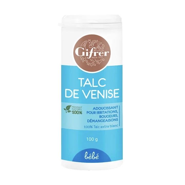 Talc de venise b&eacute;b&eacute; Gifrer - flacon de 100g