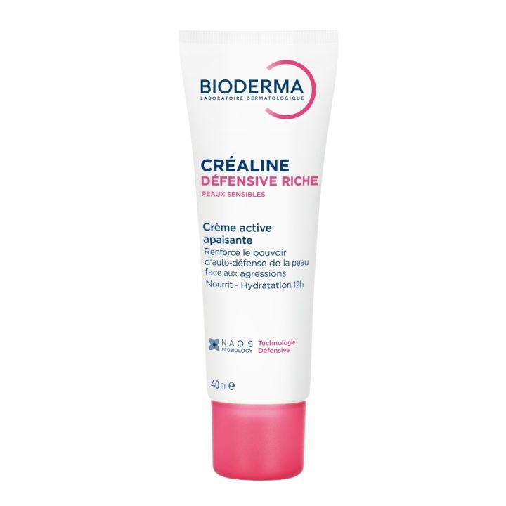 Cr&eacute;aline d&eacute;fensive riche cr&egrave;me active apaisante Bioderma - tube de 40ml