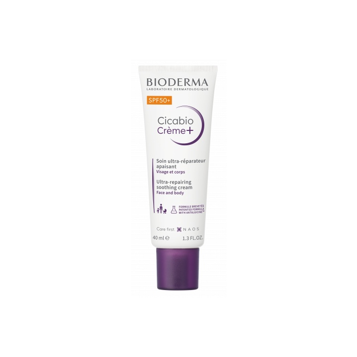 Cicabio Cr&egrave;me+ SPF50+ Bioderma - tube de 40ml