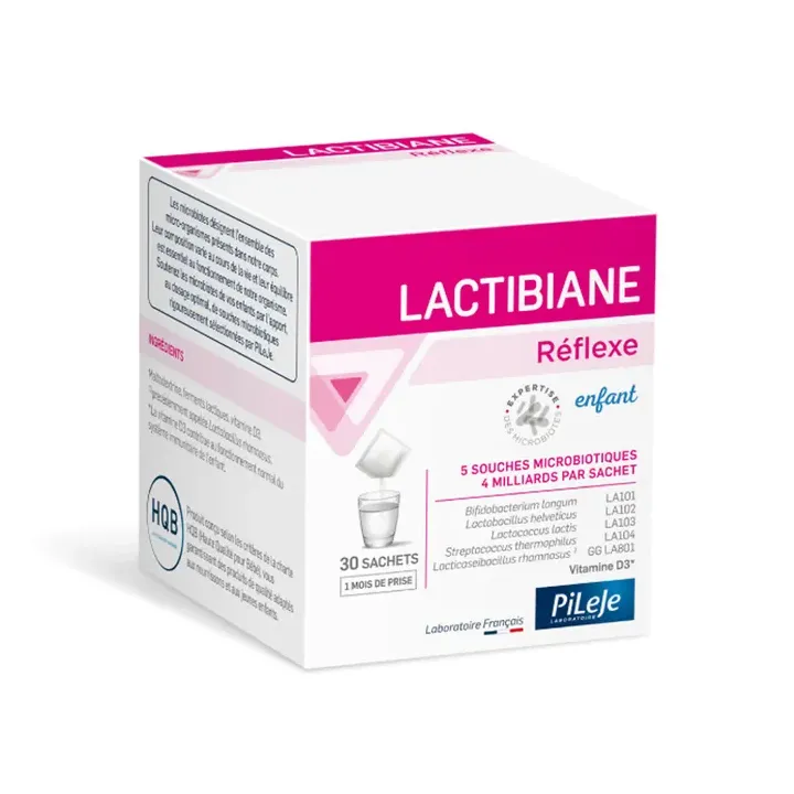 Lactibiane R&eacute;flexe microbiote enfant Pileje - boite de 30 sachets