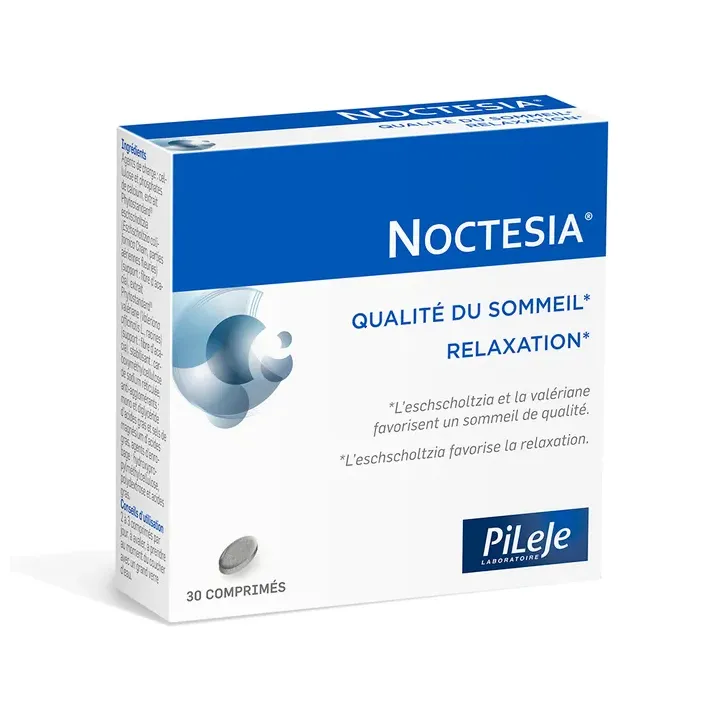 Noctesia qualit&eacute; du sommeil et relaxation Pileje - bo&icirc;te de 30 comprim&eacute;s