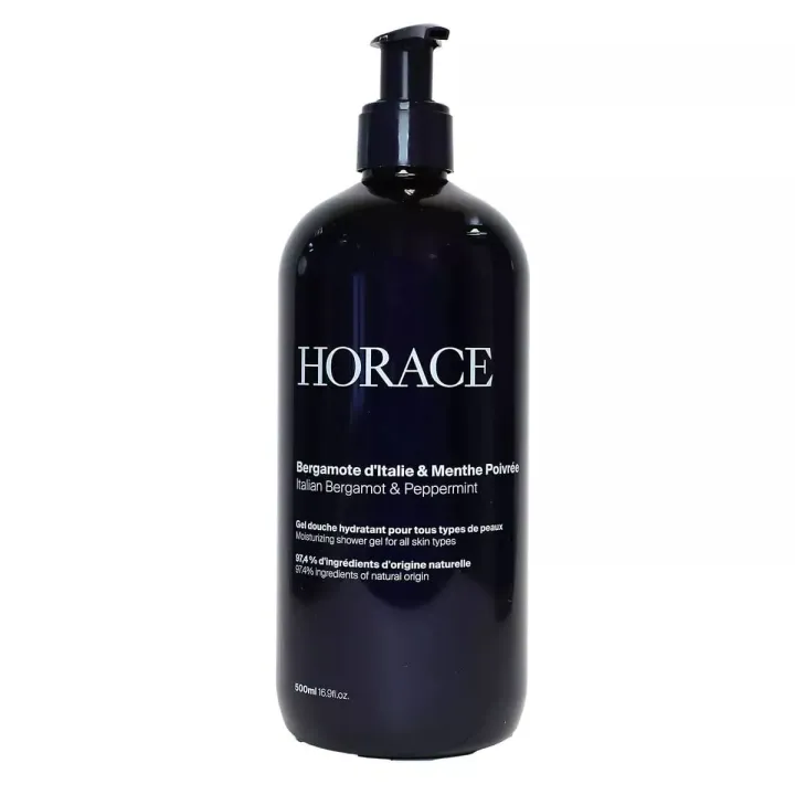 Gel douche bergamote d'Italie & menthe poivr&eacute;e Horace - flacon-pompe de 500ml