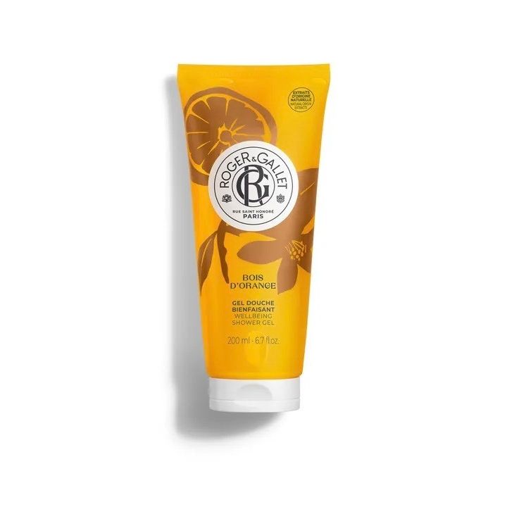 Gel douche bienfaisant bois d'orange Roger & Gallet - tube de 200ml