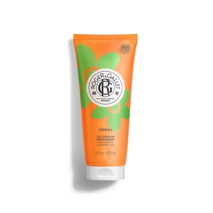 Gel douche bienfaisant N&eacute;roli Roger & Gallet - tube de 200ml