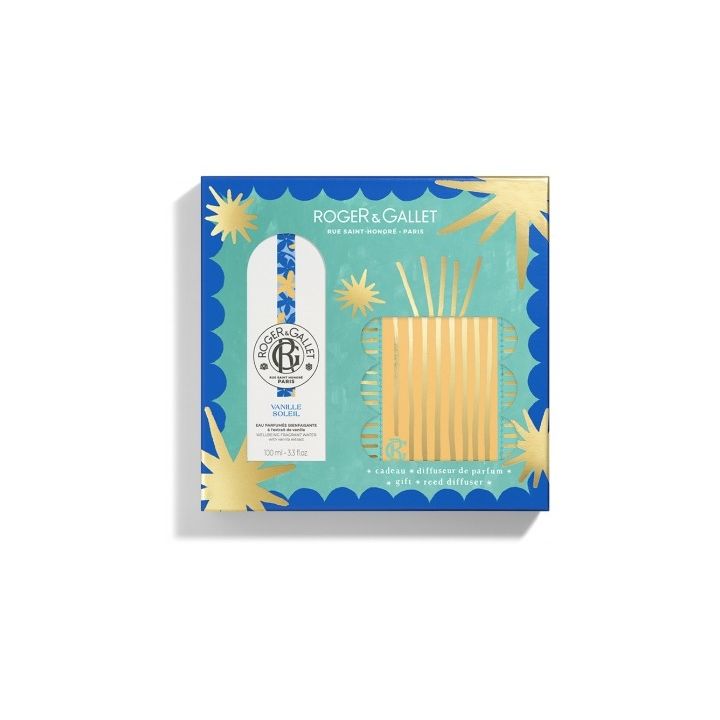 Coffret eau parfum&eacute;e et diffuseur Vanille soleil Roger & Gallet - coffret de 2 produits