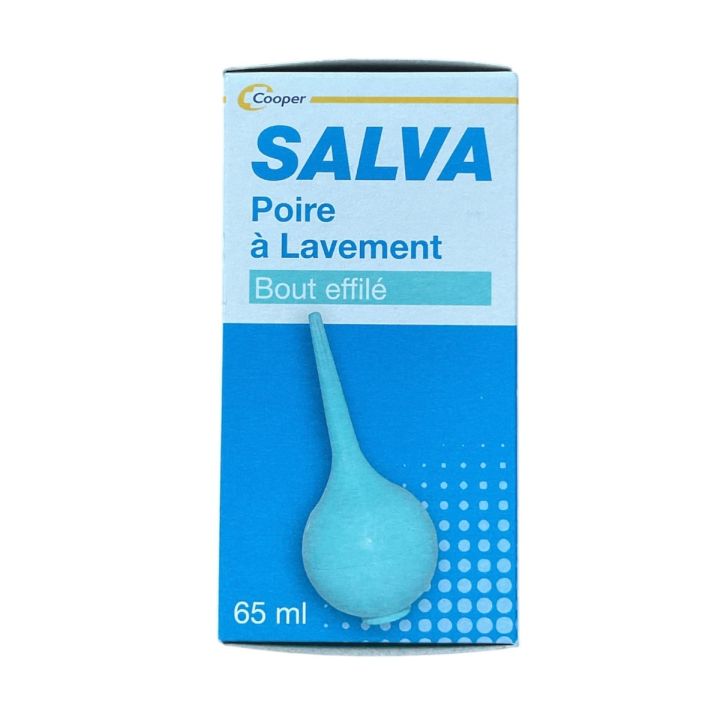 Poire &agrave; lavement bout effil&eacute; Salva - poire de 65ml