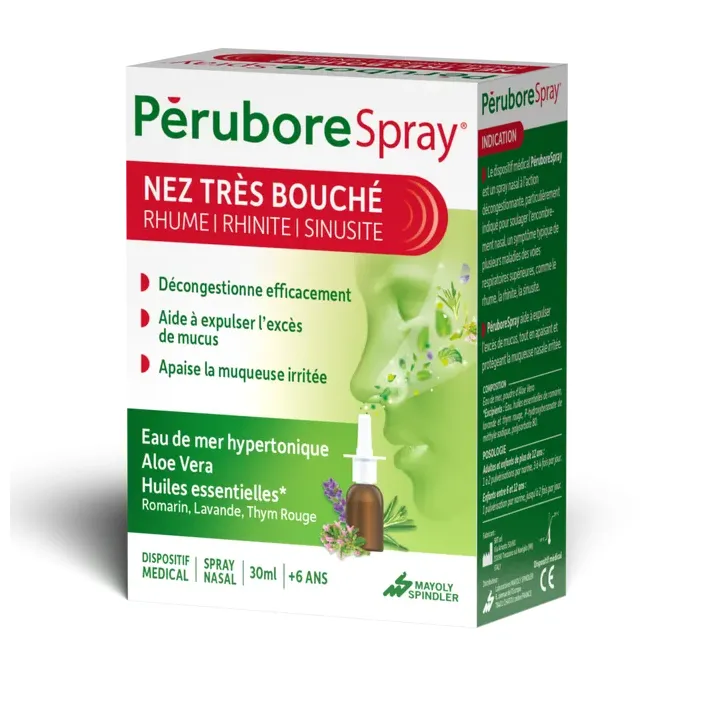 P&eacute;rubore spray nez tr&egrave;s bouch&eacute; - flacon de 30ml