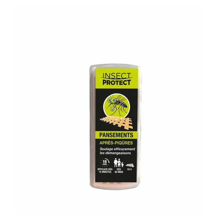 Pansements apr&egrave;s-piq&ucirc;res Insect Protect - boite de 18 pansements 