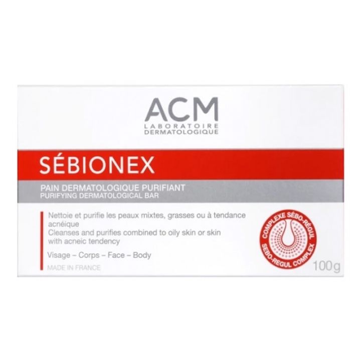 S&eacute;bionex pain dermatologique purifiant ACM - pain de 100g