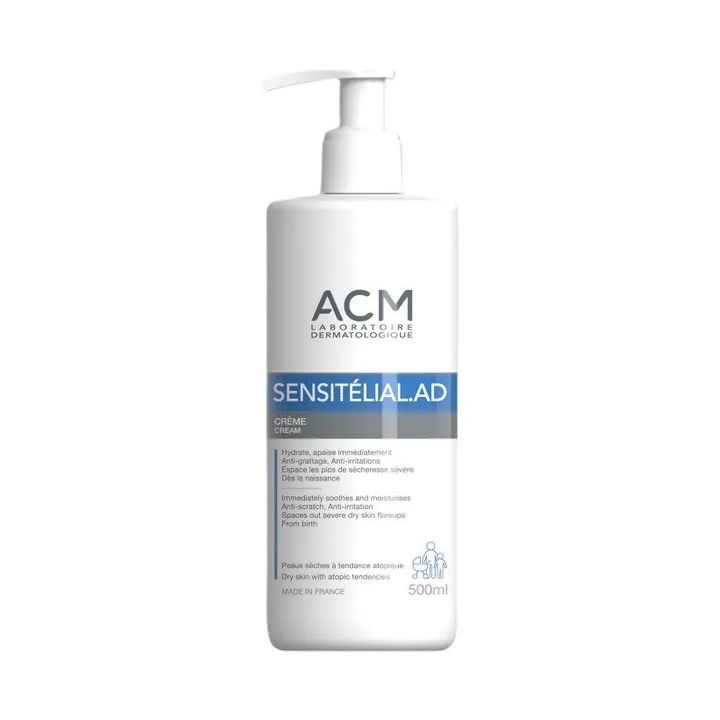 Sensit&eacute;lial.AD cr&egrave;me visage et corps ACM - flacon-pompe de 500ml