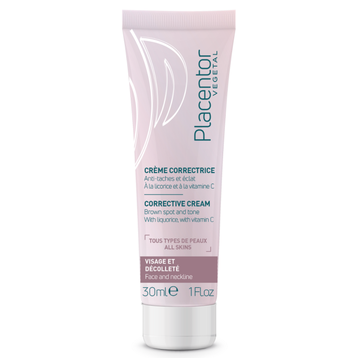 Cr&egrave;me correctrice anti-taches et &eacute;clat Placentor - tube de 30 ml
