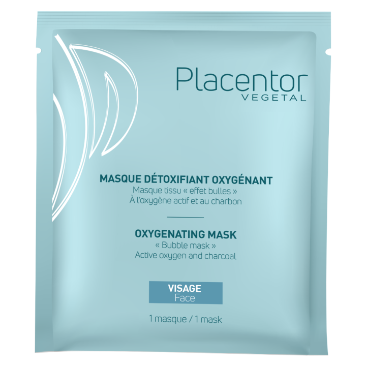 Masque d&eacute;toxifiant oxyg&eacute;nant Placentor - 1 masque