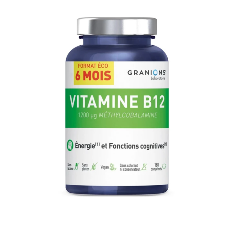 Vitamine B12 1000 &micro;g Granions - pot de 180 comprim&eacute;s 