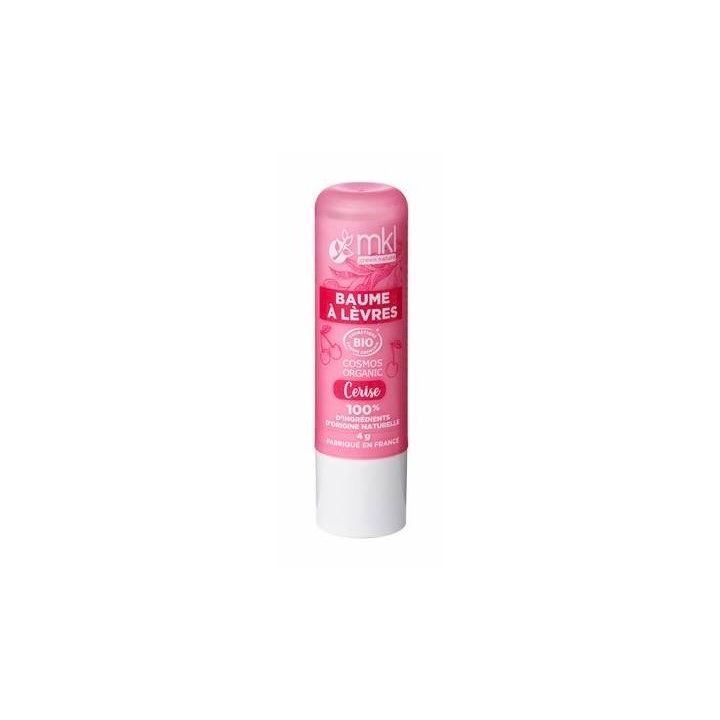 Baume &agrave; l&egrave;vres bio Cerise MKL Green Nature - 1 stick de 4g