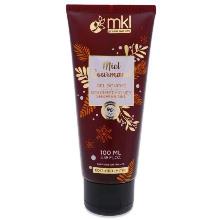 Gel douche miel gourmand &eacute;dition limit&eacute;e MKL Green Nature - tube de 100ml