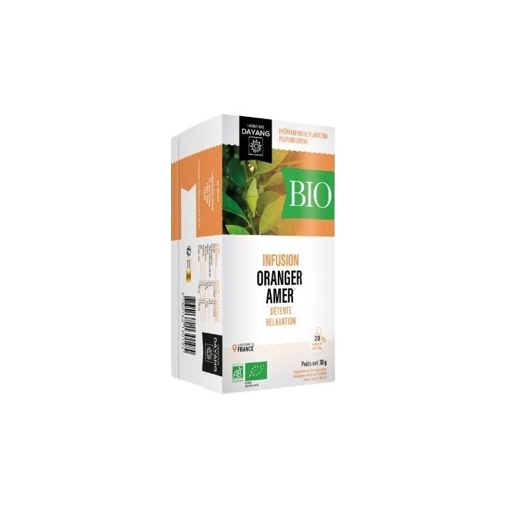 Infusion oranger amer BIO d&eacute;tente-relaxation Dayang - Bo&icirc;te de 20 sachets