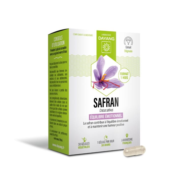 Safran Equilibre &eacute;motionnel Dayang - boite de 30 g&eacute;lules