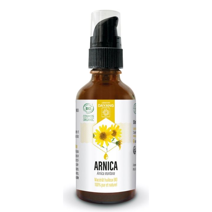 Arnica Mac&eacute;r&acirc;t huileux bio Dayang - flacon-pompe de 50ml