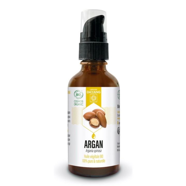 Huile v&eacute;g&eacute;tale bio Argan Dayang - flacon-pompe de 50ml