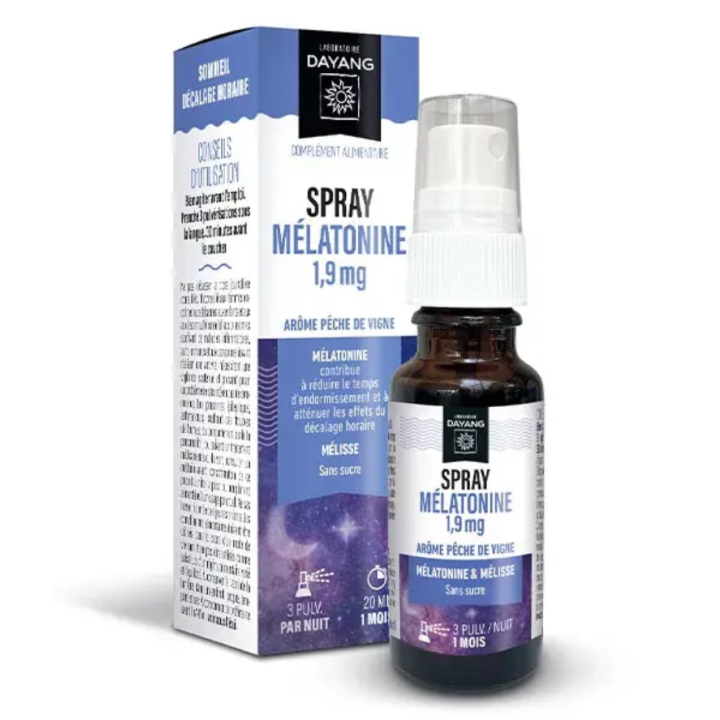 Spray m&eacute;latonine 1,9mg Dayang - spray de 20ml