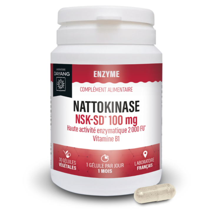 Nattokinase NSK-SD 100mg Dayang - pot de 30 g&eacute;lules
