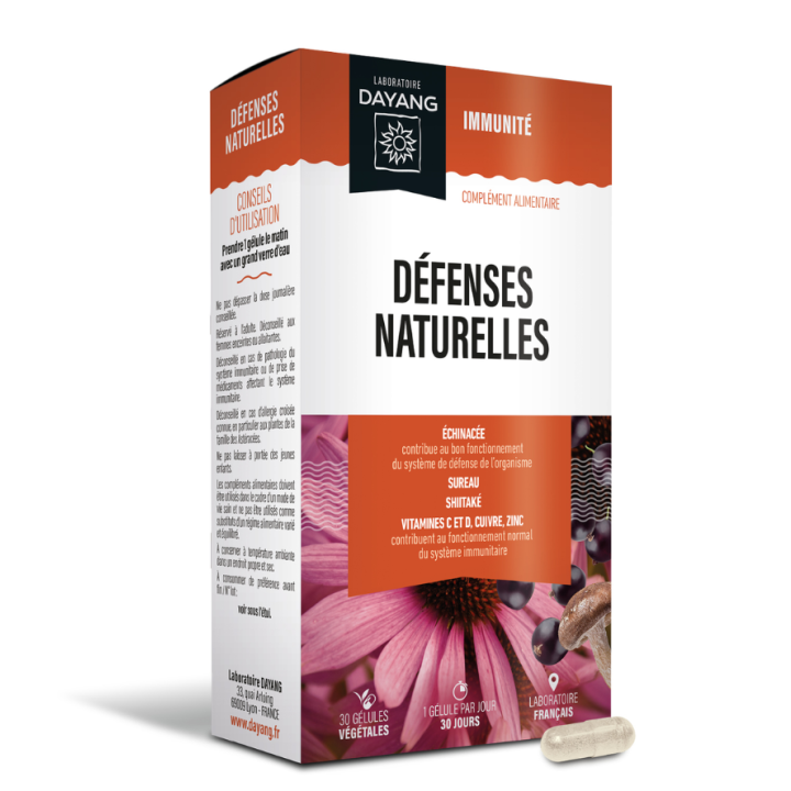 D&eacute;fenses naturelles Dayang - bo&icirc;te de 30 g&eacute;lules 