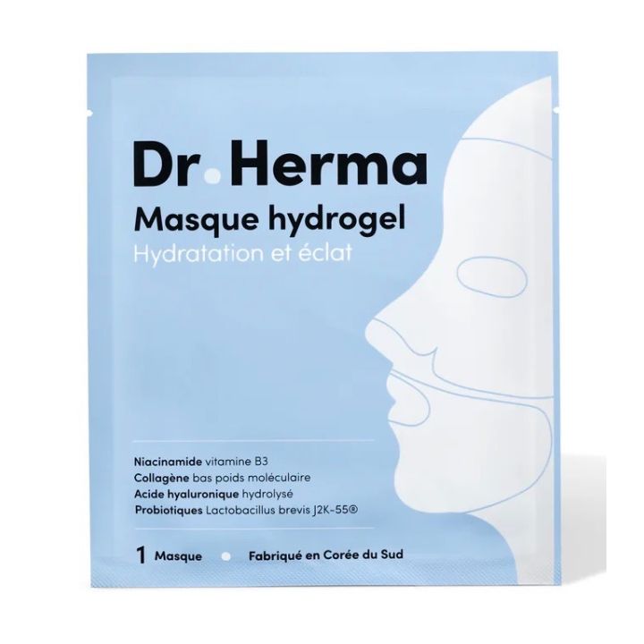 Masque hydrogel hydratation et &eacute;clat Dr Herma - 1 masque